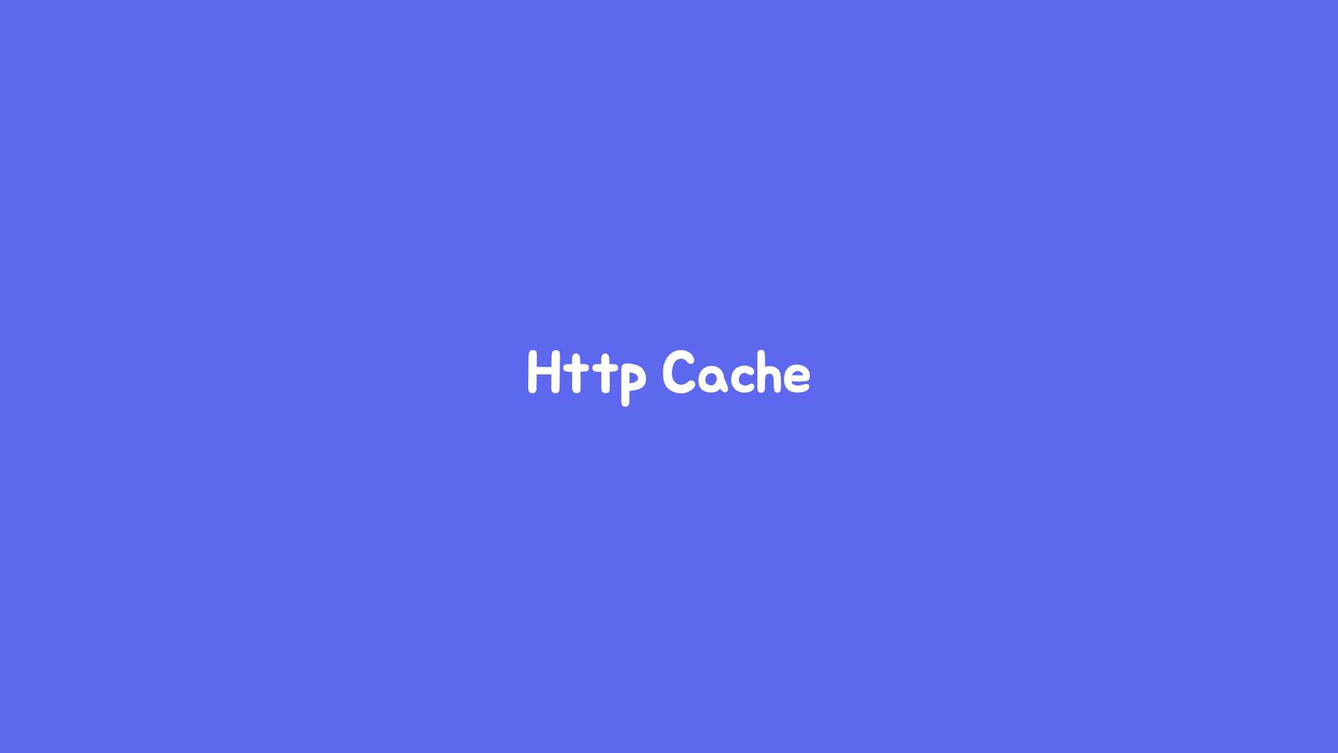 HTTP Cache 히어로 이미지