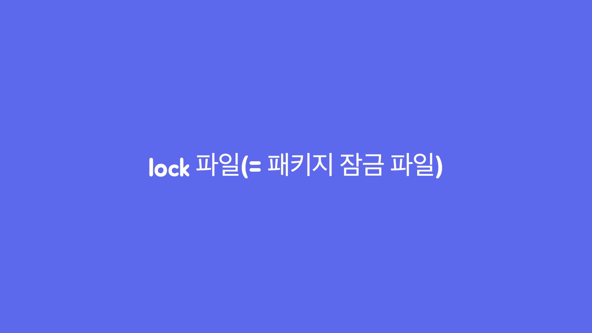 lock 파일(= 패키지 잠금 파일) 히어로 이미지.jpeg